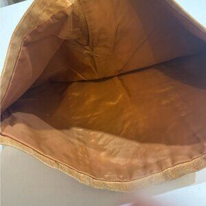 Global Identity Camel Suede Leather Mini Skirt Women’s Size 5/6 Tan